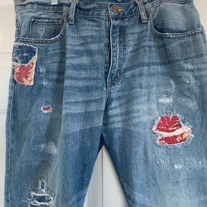 Ralph Lauren Denim & Supply Straight Patched Jeans